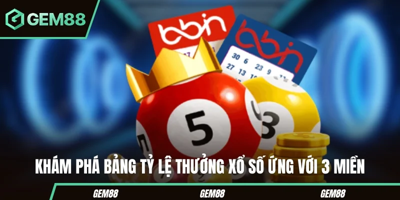 Khám phá bảng tỷ lệ thưởng xổ số ứng với 3 miền